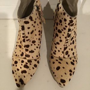 Matisse Animal Print Cow Hyde Booties Size 9M